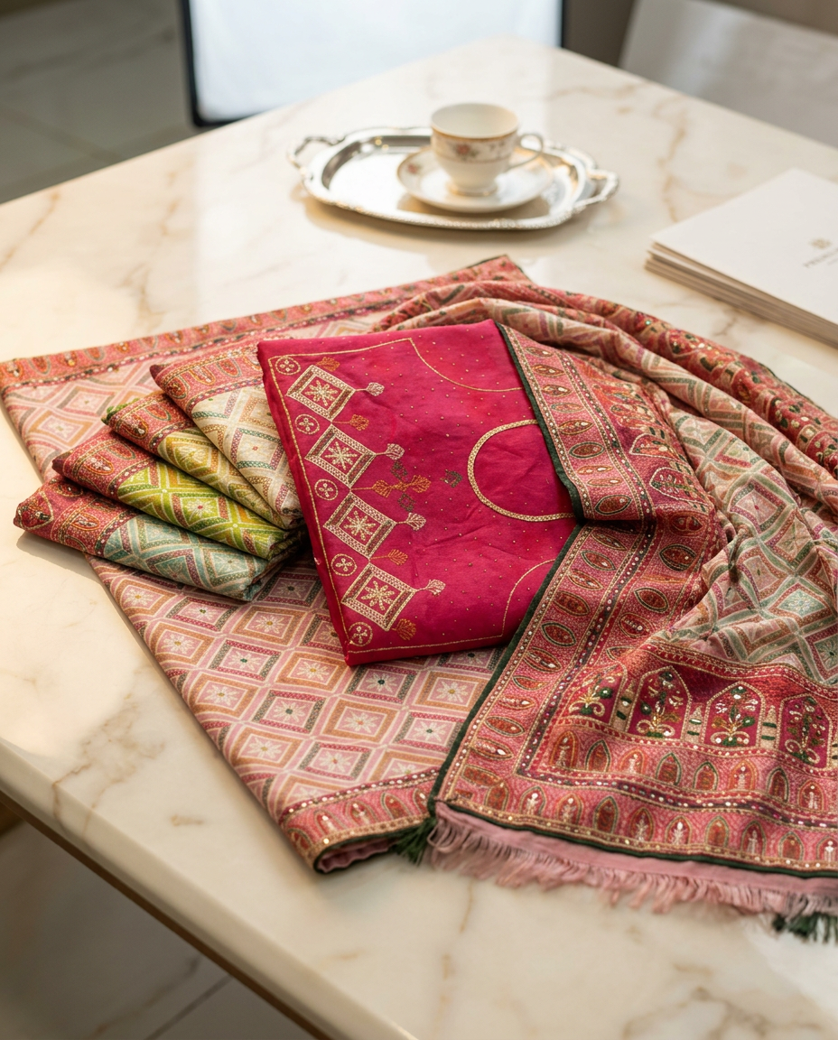 Vivid Heritage Collection Saree view 2