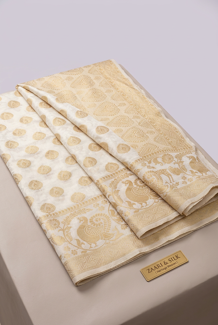 White Golden Dyeable view 3