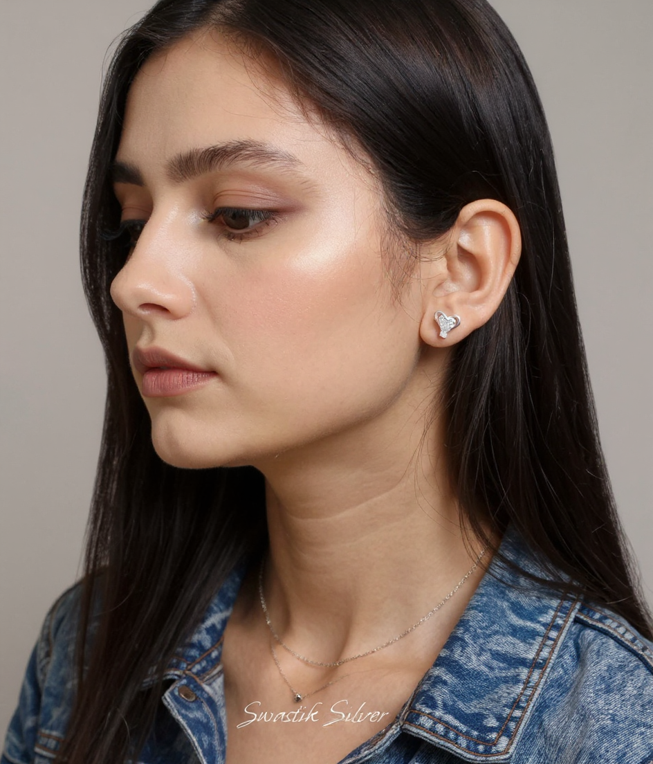 Heart Shaped Earrings view 2