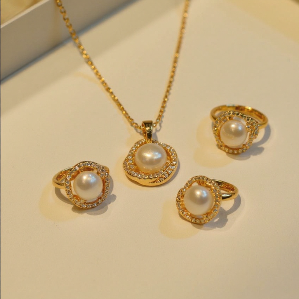 Pearl Pendant Set view 2