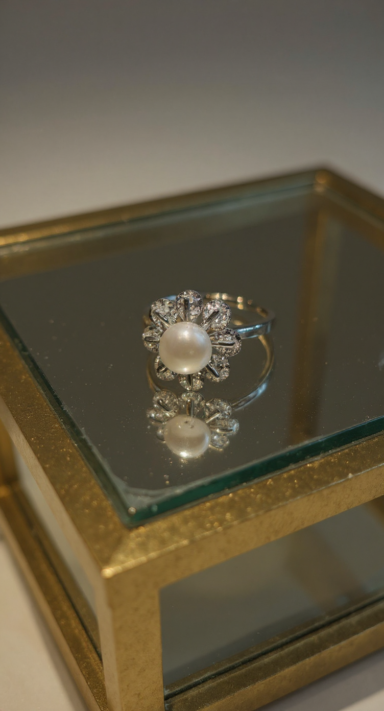 Floral Pearl Jewelry Set view 5