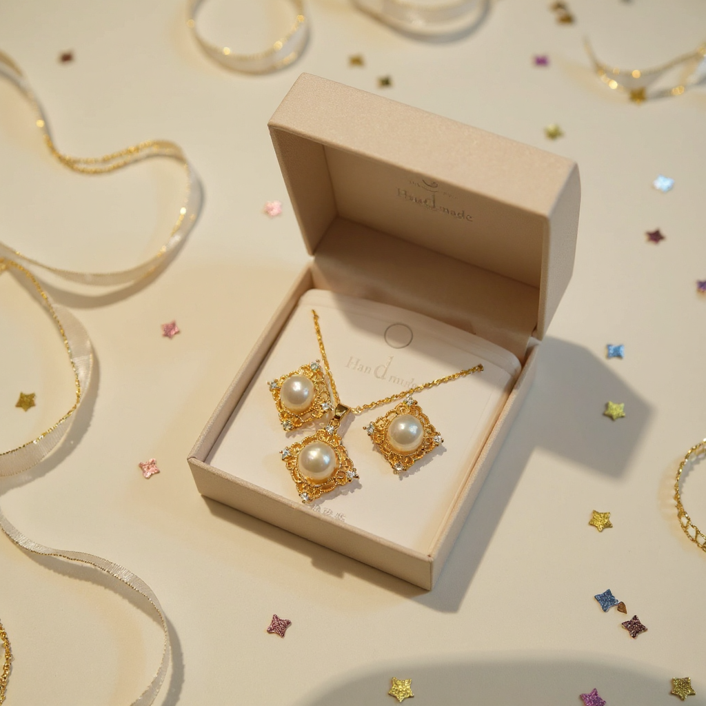 Handmade Pearl Set view 7