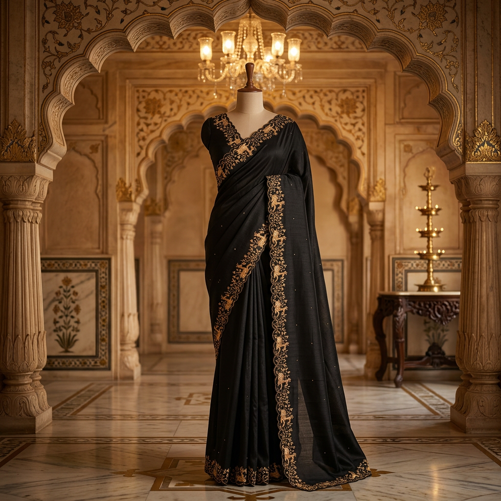 Semi Tussar Silk 1 view 3