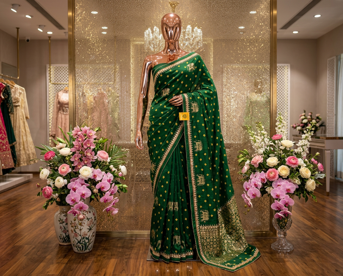 Badhani Silk Saree A view 3