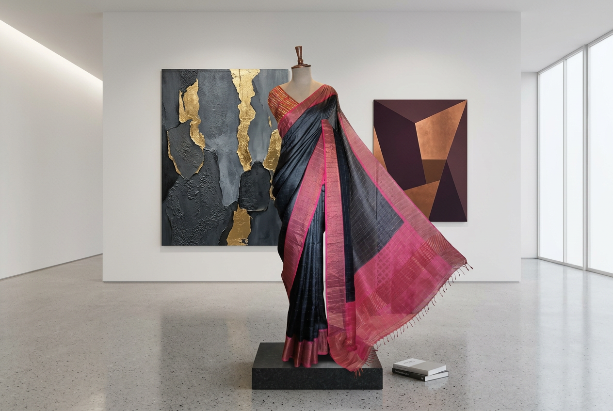Designer Silk Saree 1 view 3