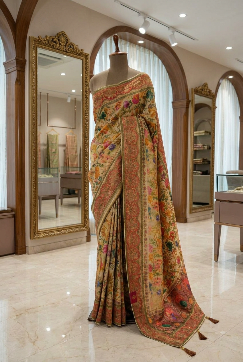 Dola Silk With Full Weaving Saree view 2