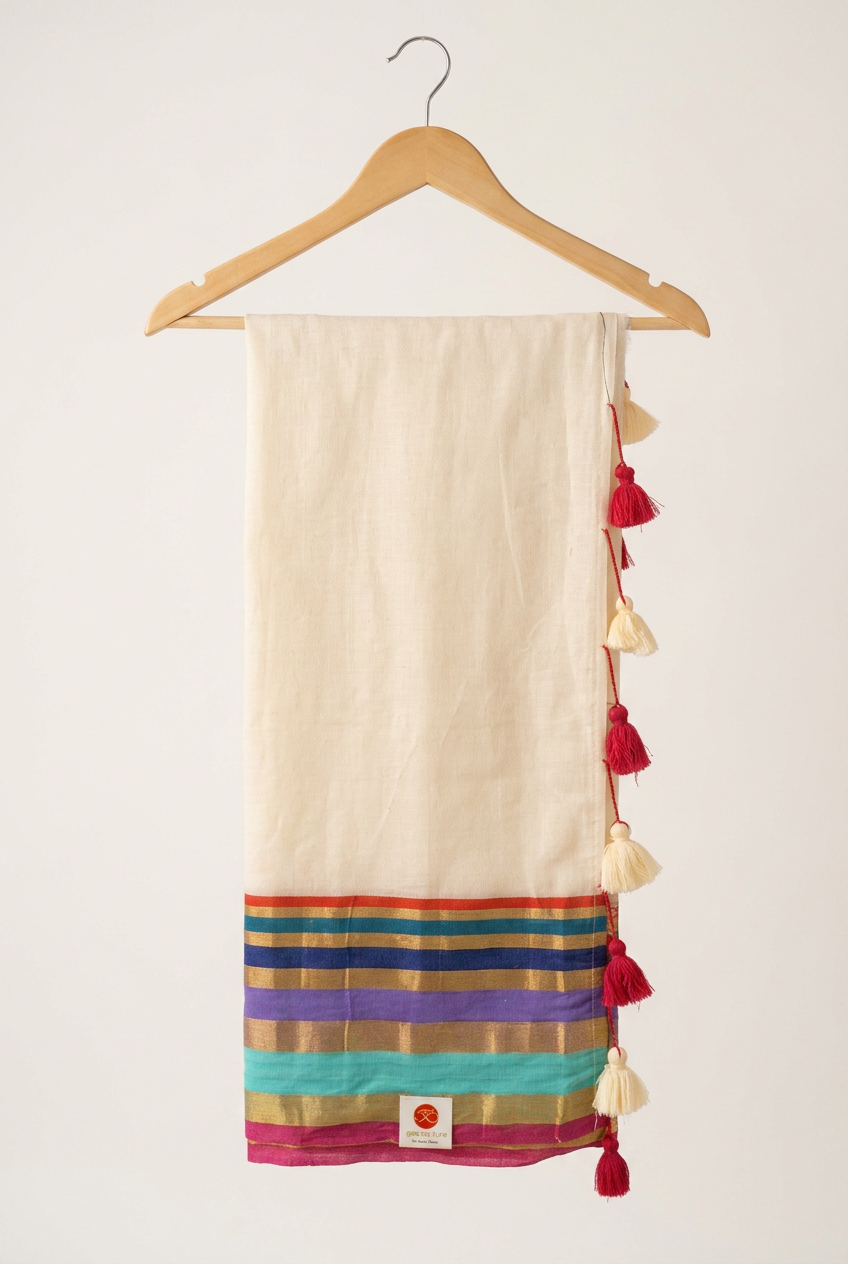 Mull Cotton Off White view 2