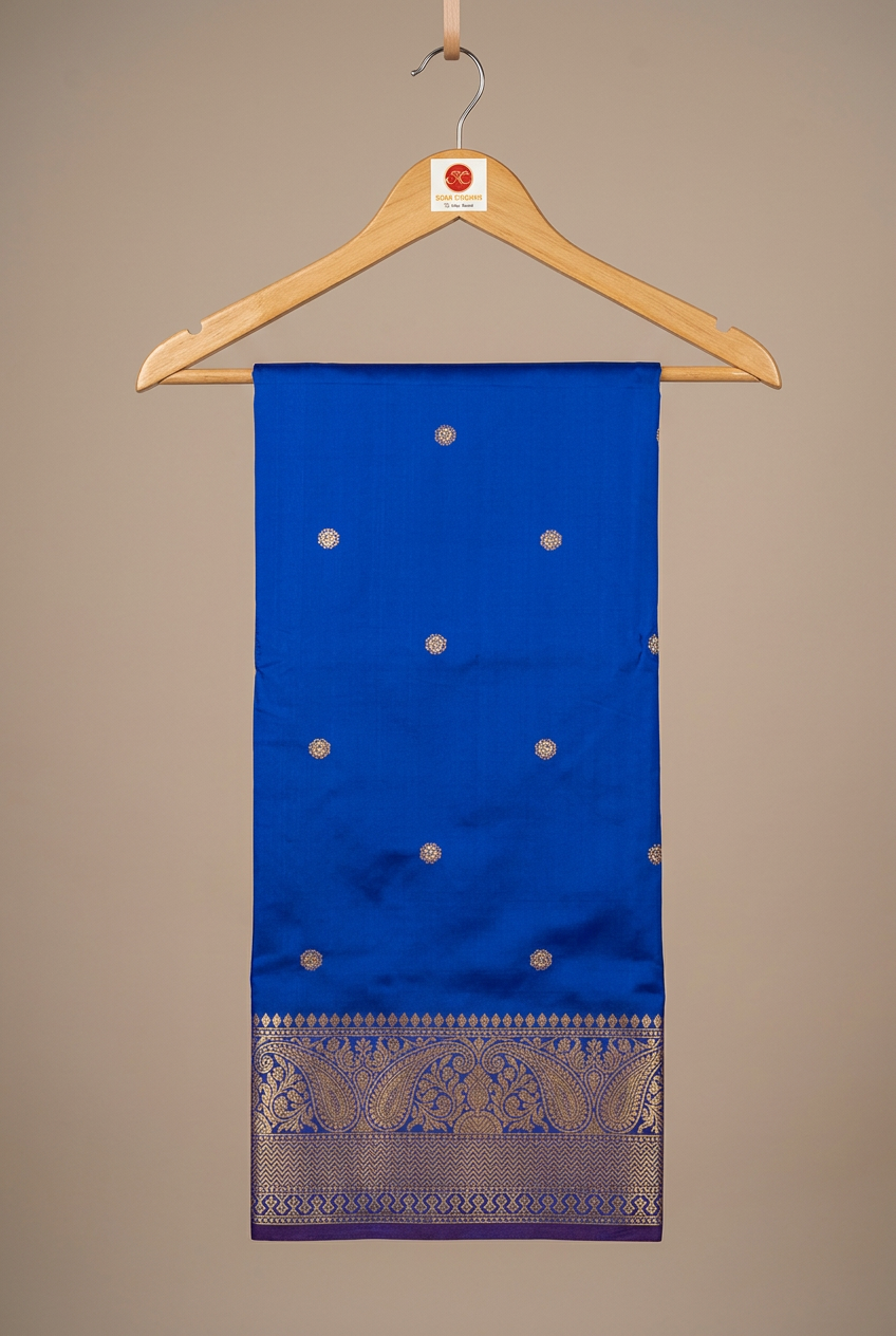 Zari Border Ethenic Semi Silk Saree view 3