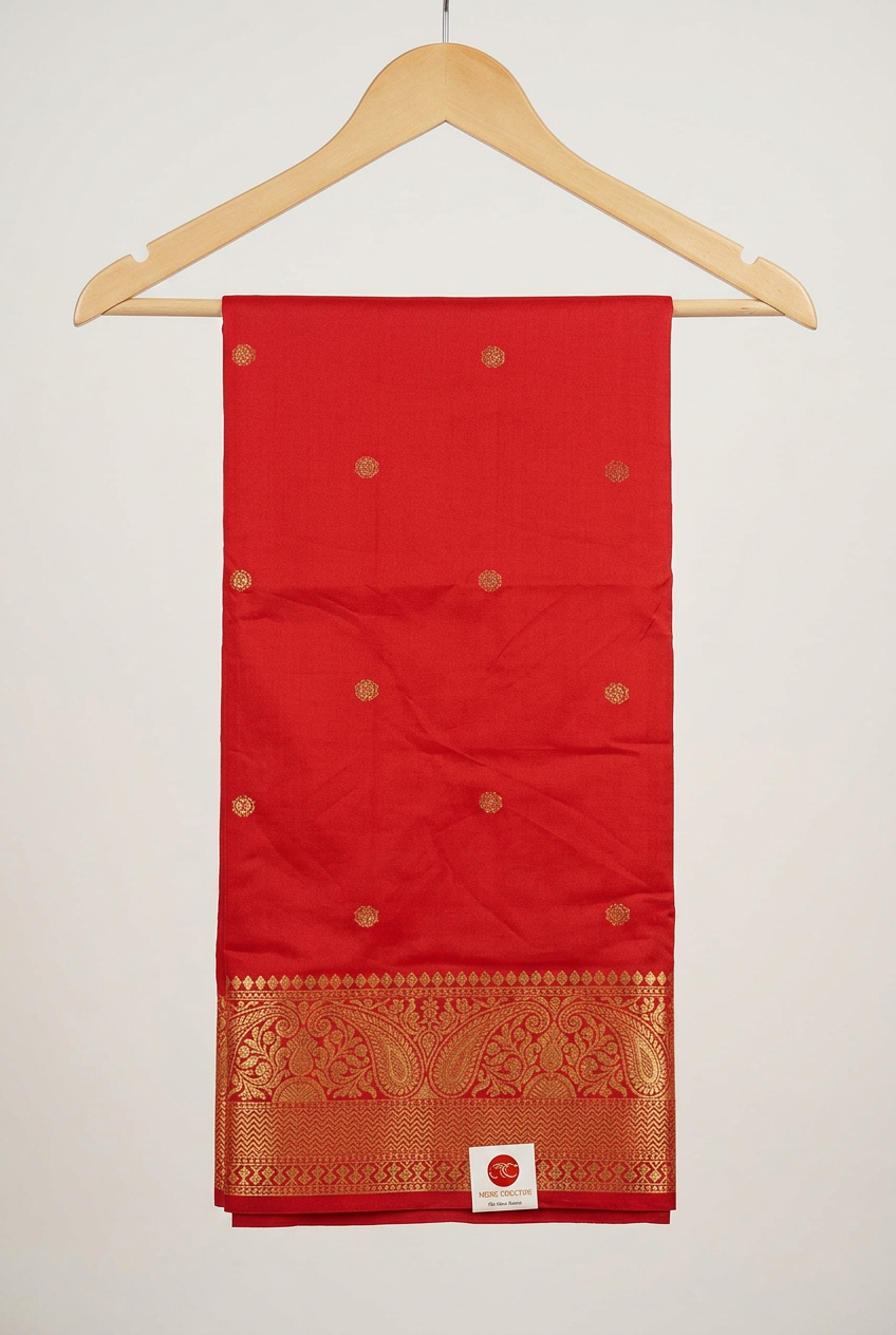 Zari Border Ethenic Semi Silk Saree view 4