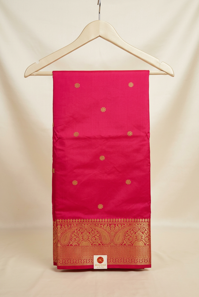Zari Border Ethenic Semi Silk Saree view 2