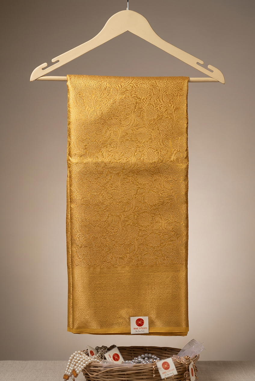 Tissue Shaded Saree With Self Design view 3