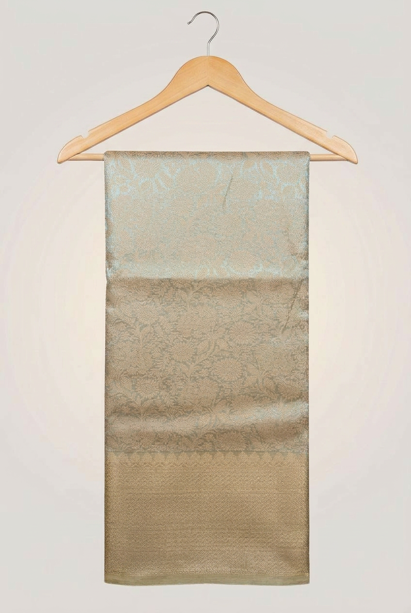 Tissue Shaded Saree With Self Design view 2