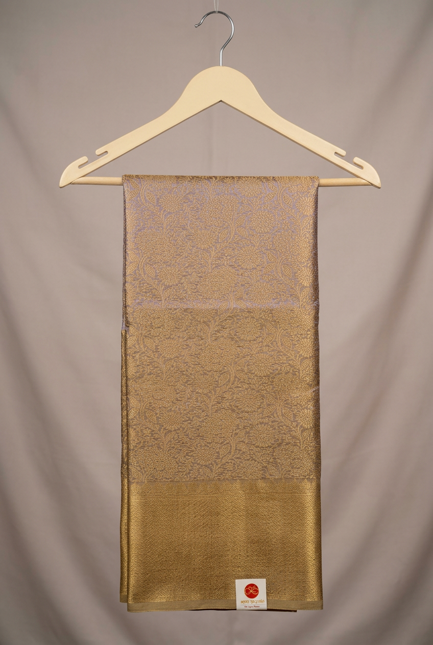 Tissue Shaded Saree With Self Design view 4