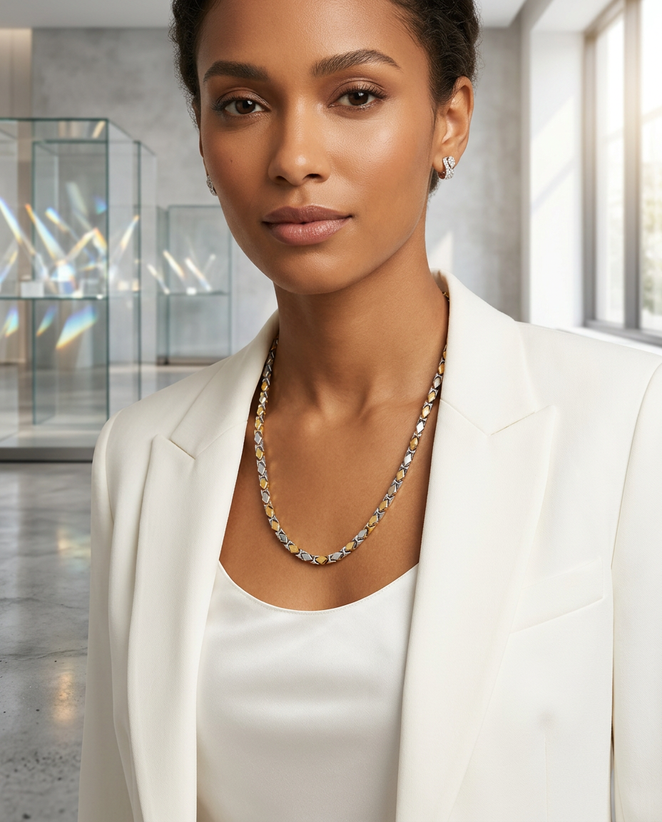 Elegant Silver Chain view 2