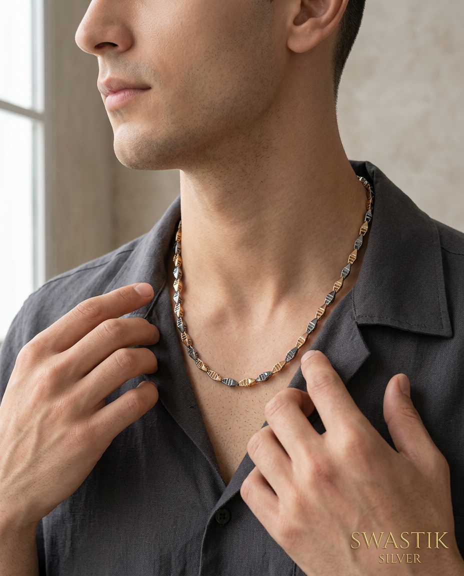 Dual Tone Cubic Chain view 2