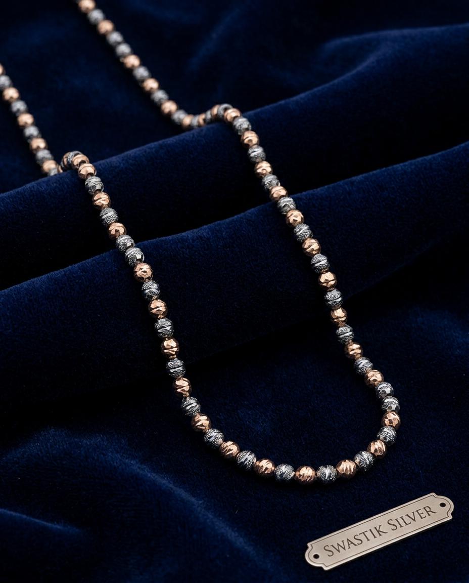 Ball Design Dual Tone Chain view 3