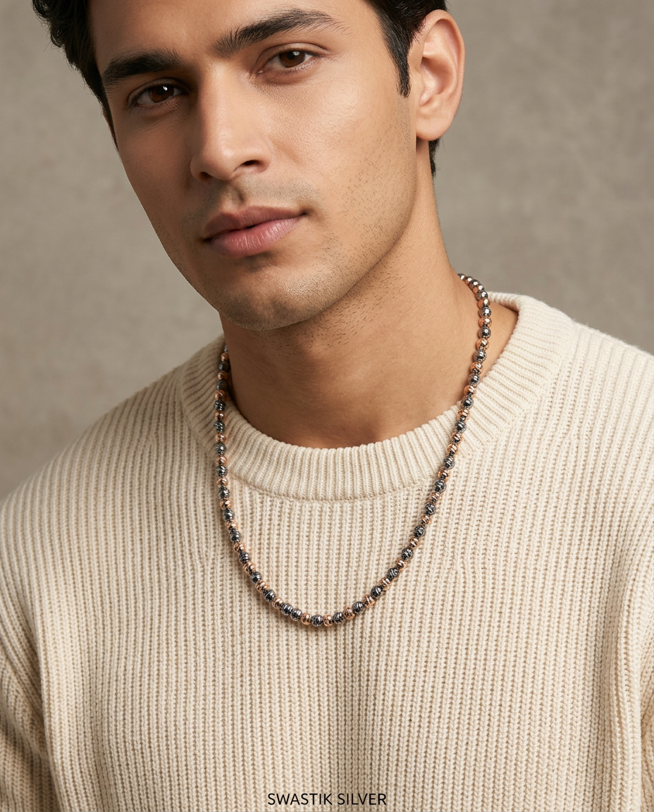 Ball Design Dual Tone Chain view 2