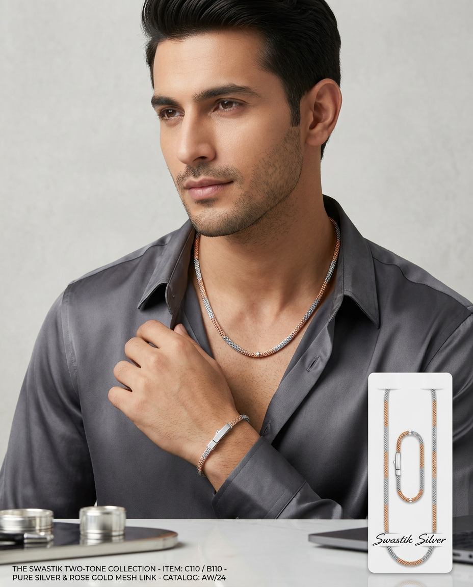 Two-Tone Chain With Bracelet view 4