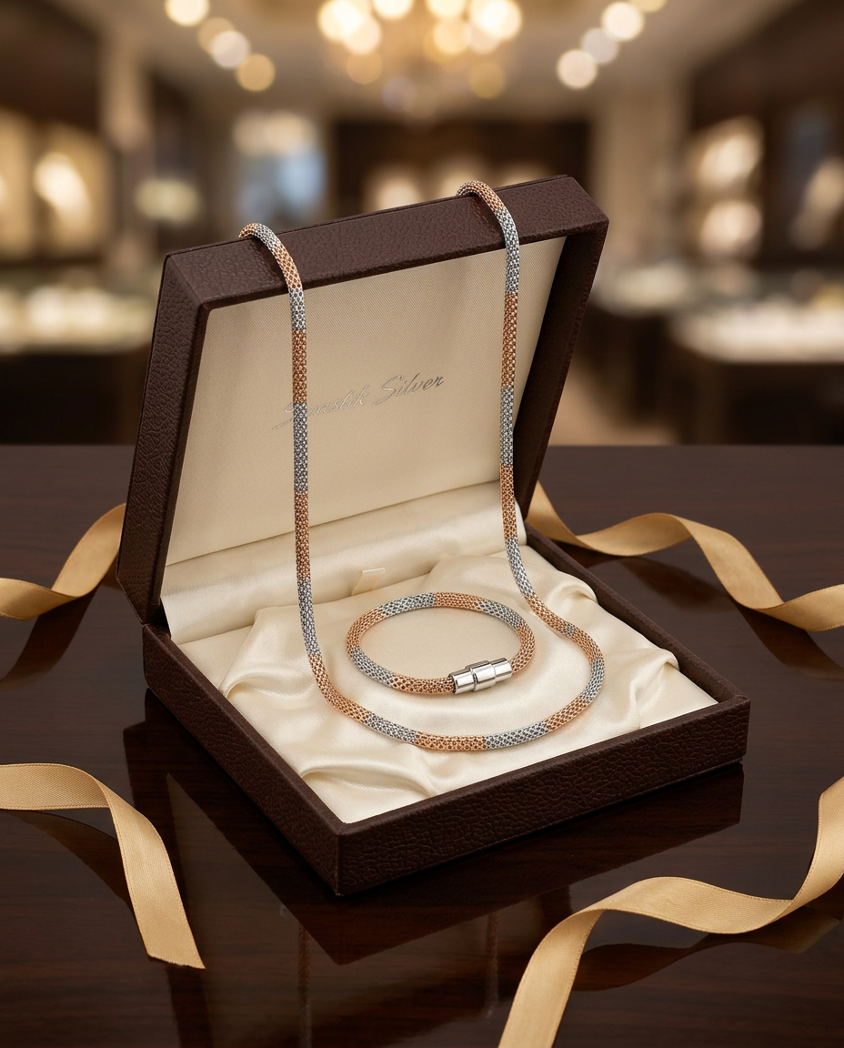 Two-Tone Chain With Bracelet view 5