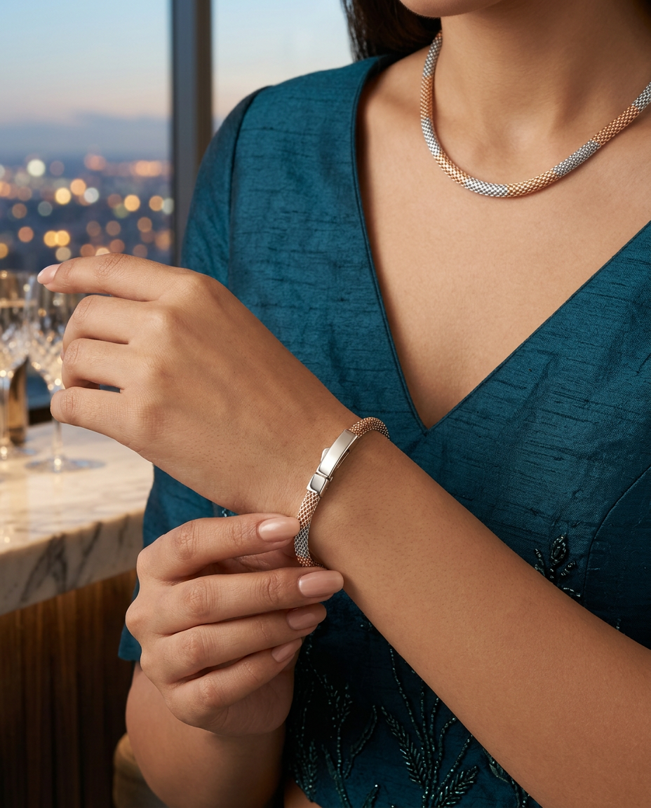 Two-Tone Chain With Bracelet view 6