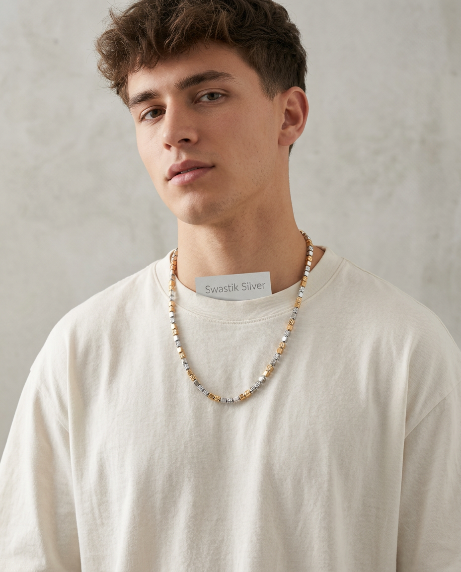 925 Cube Chain view 3