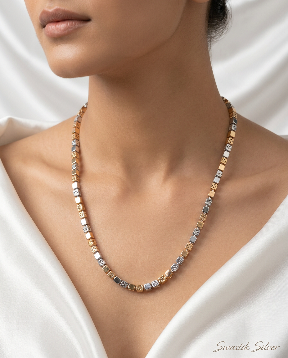 925 Cube Chain view 4