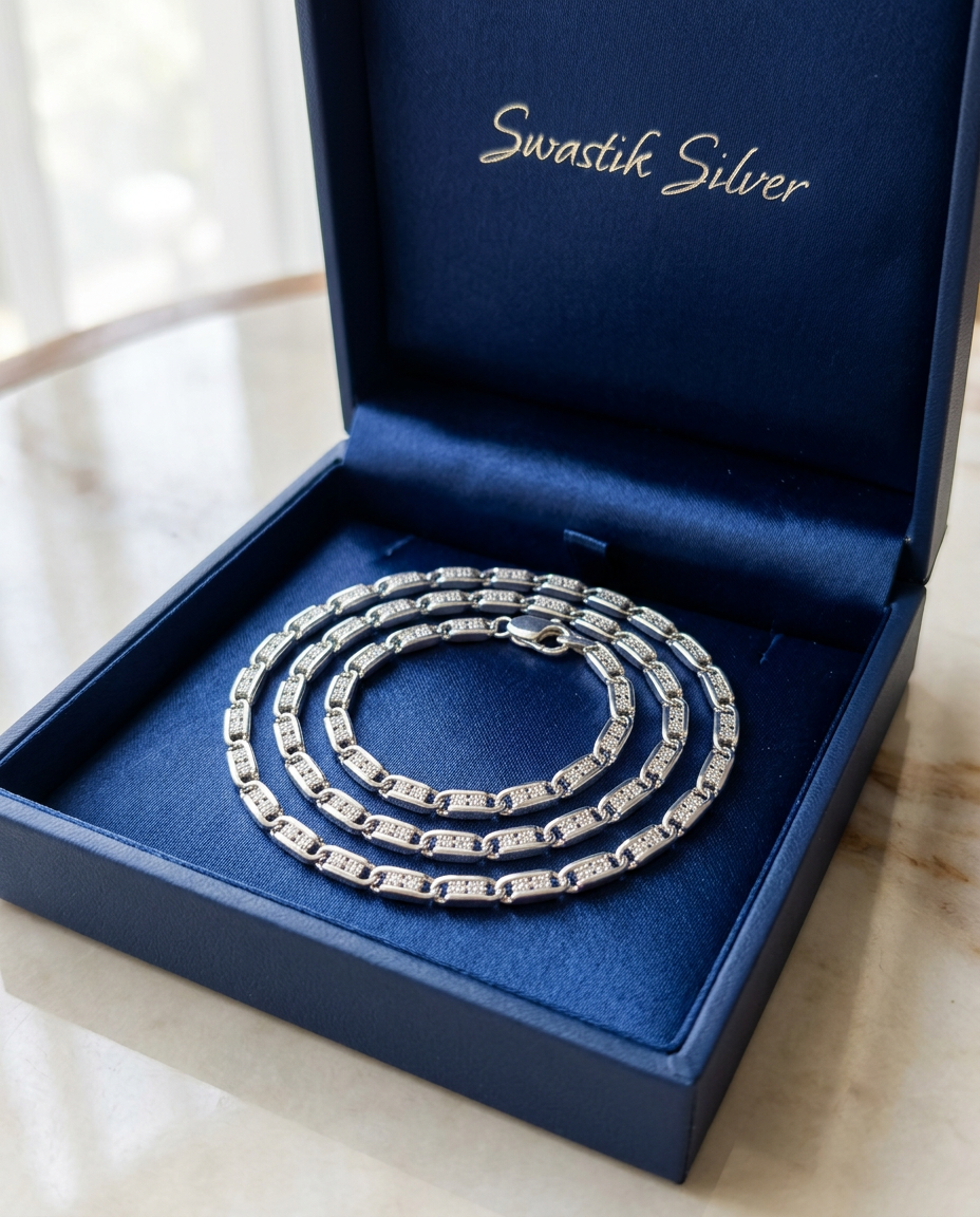 Nawabi Silver Chain view 4
