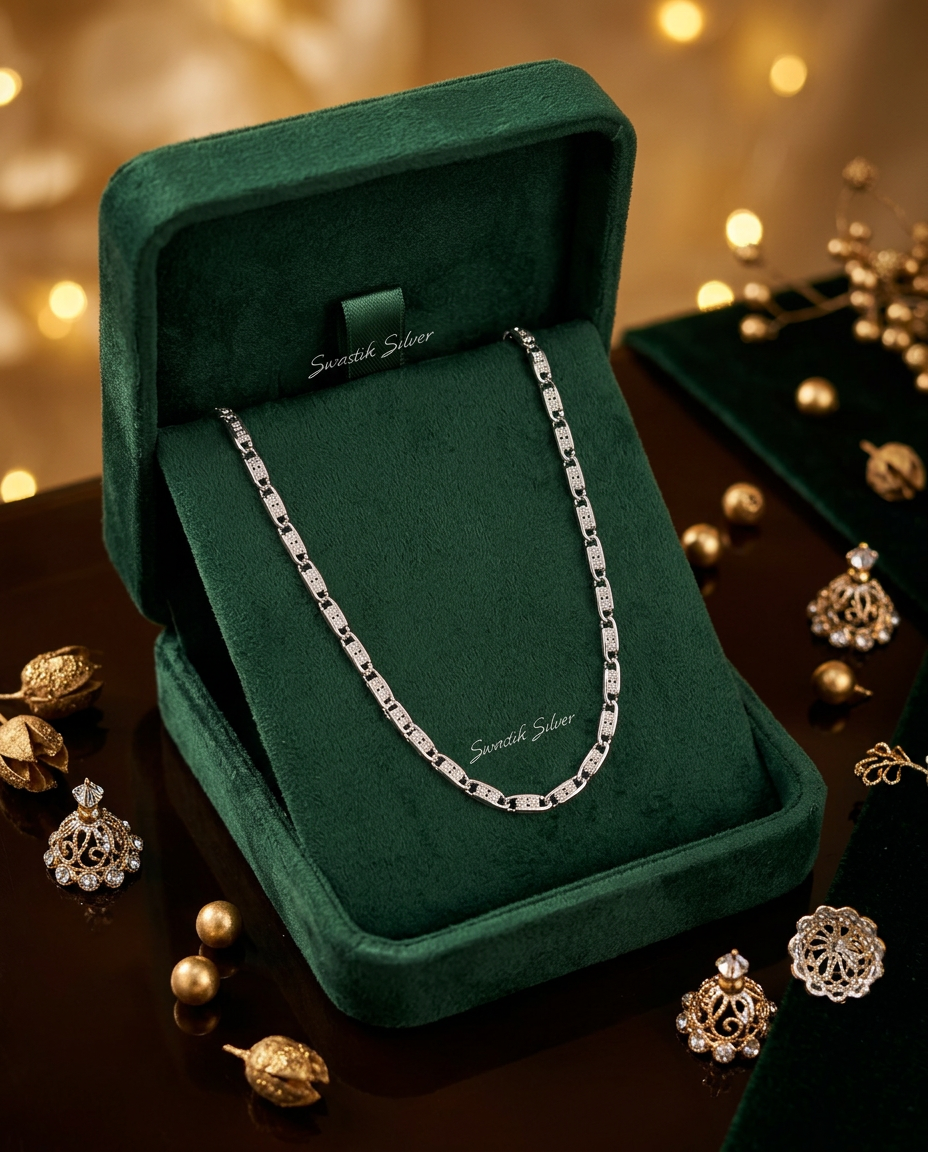 Nawabi Silver Chain view 3