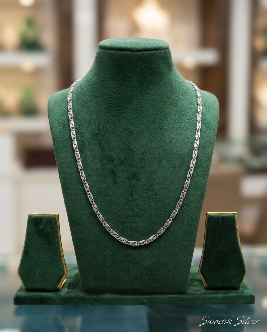 Stylish Silver Chain view 4