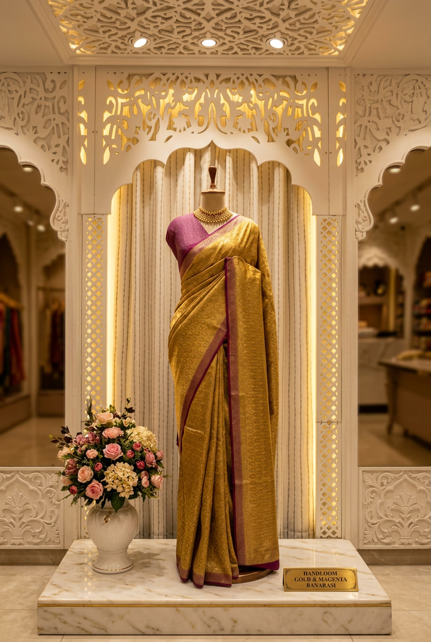 Banarasi Pure chanderi silk full weaving, view 2