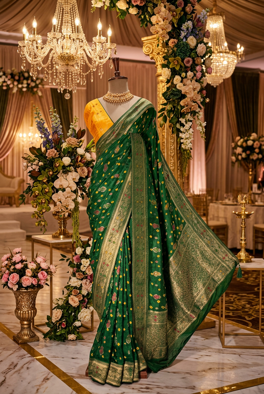 Sab dola silk hai With Contrast Blouse view 2
