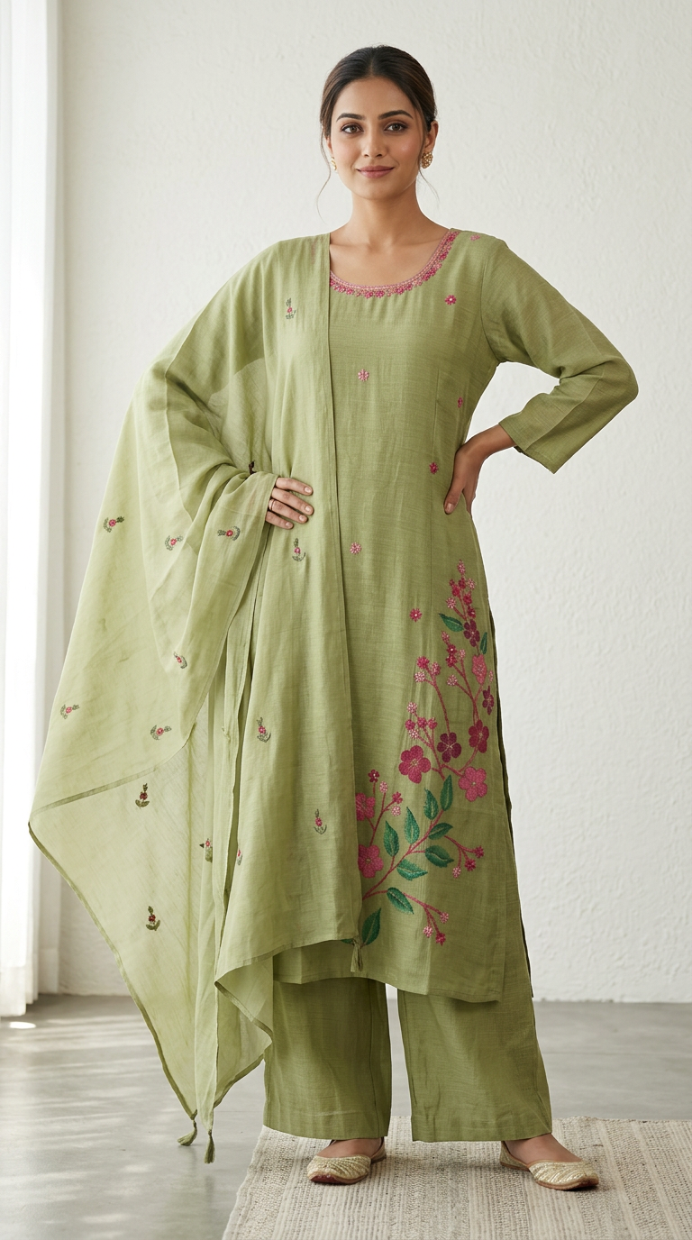 Brush Paint Green suit