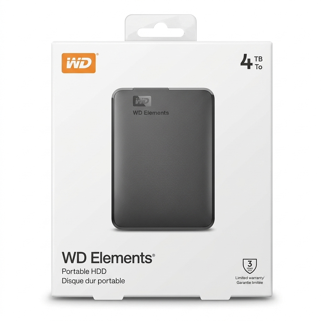 WD Elements Portable HDD 4TB