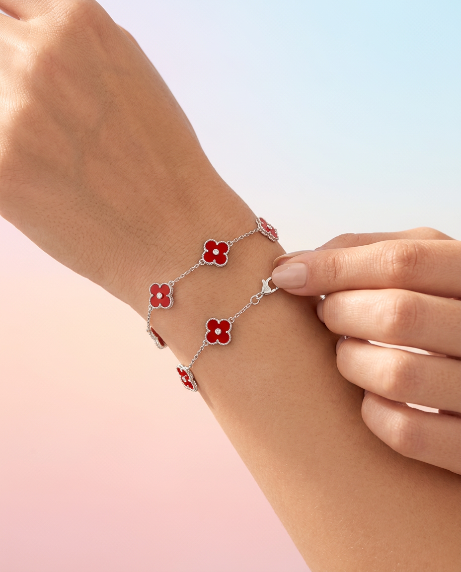 Red Van Cleef Bracelet view 4