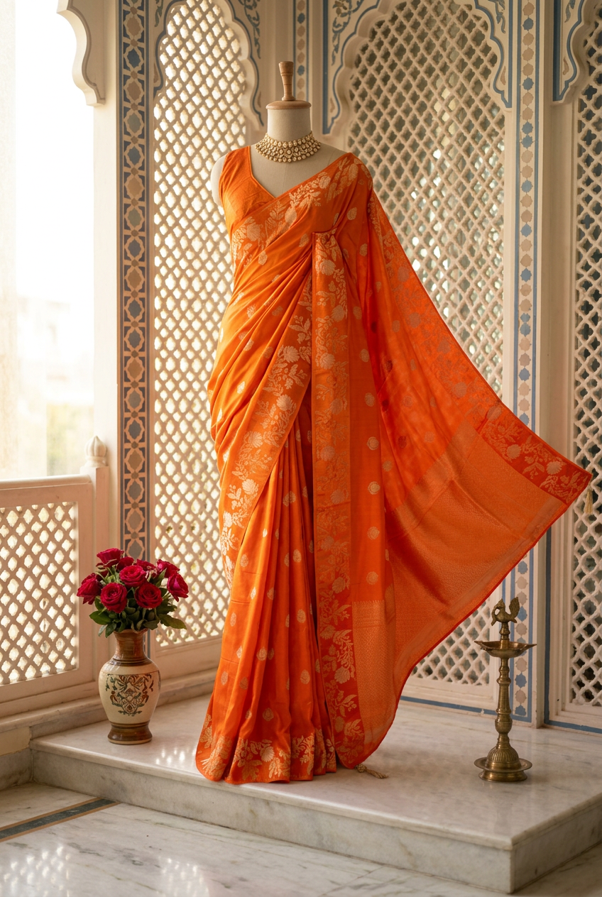 Dola Silk With Weaving Border view 3