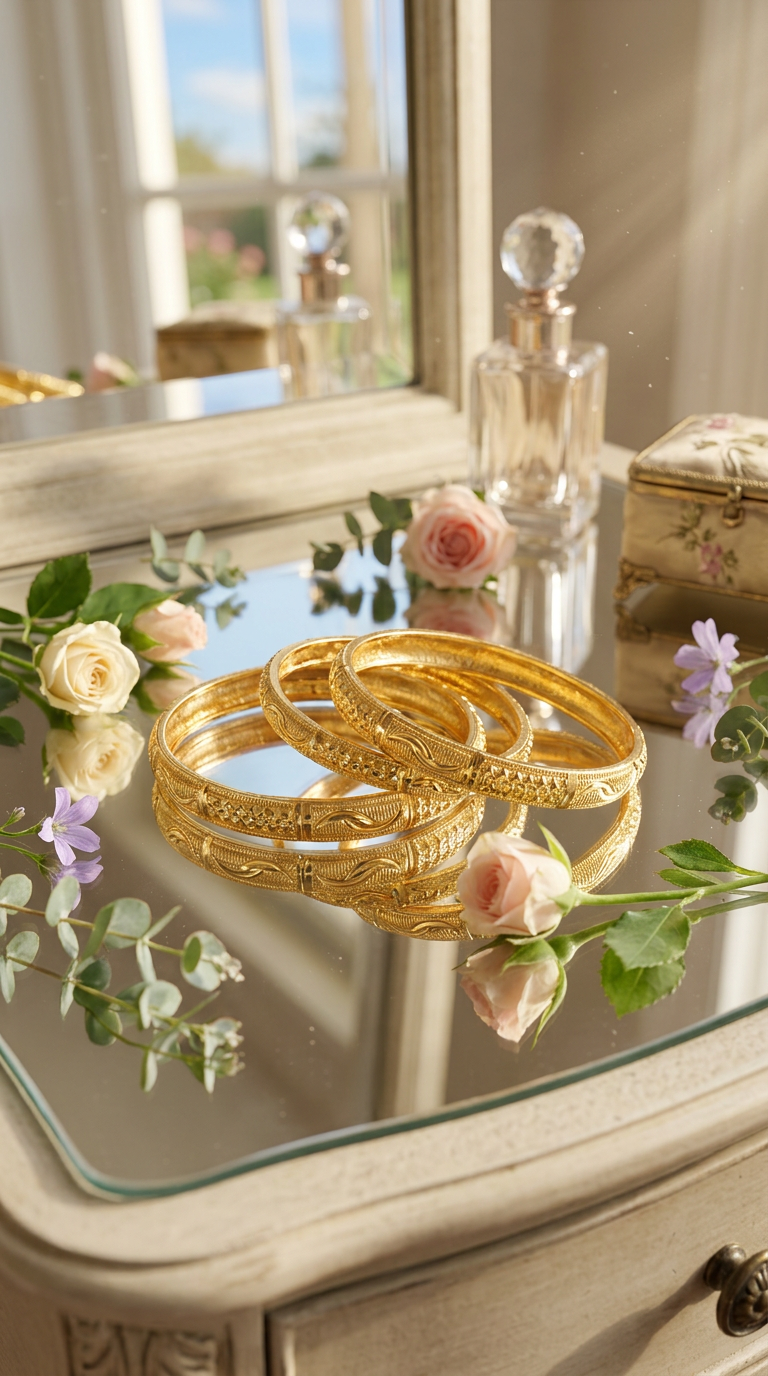 Gold Bangles view 2