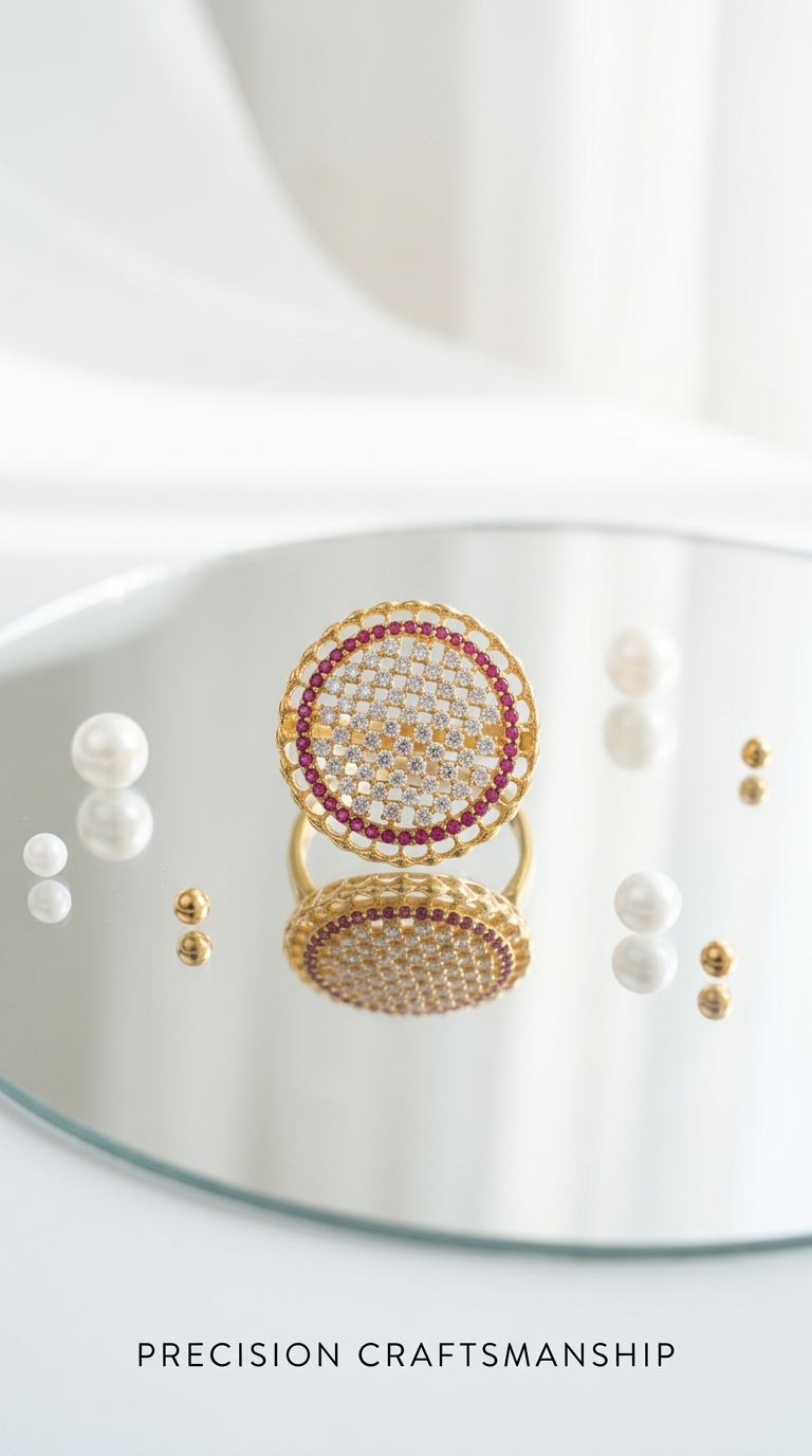 Gold Plated Designer Ring view 2