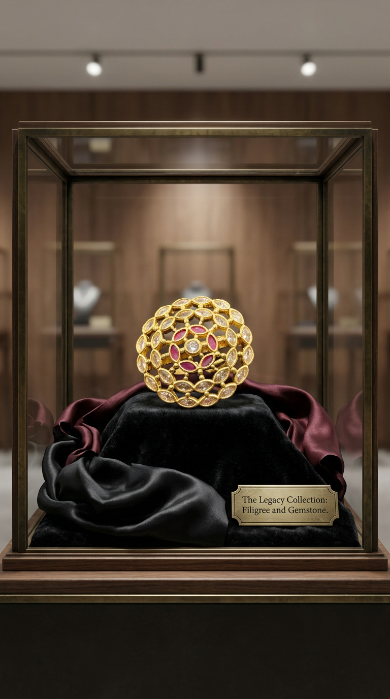 American Diamond Polki Ring view 2