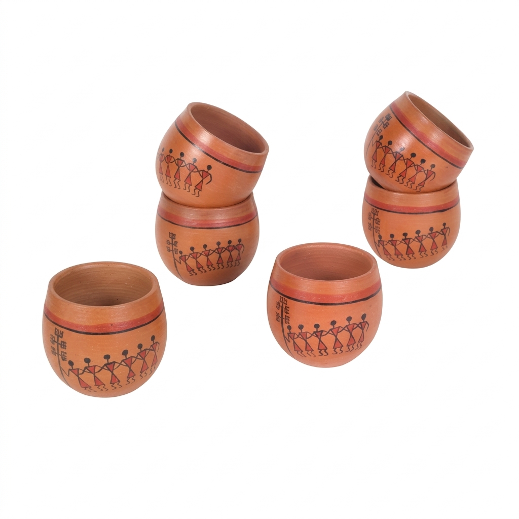 Terracotta Handcrafted Tea Cups