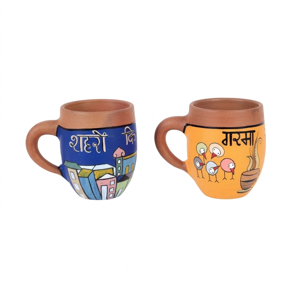 Terracotta Colorful Mugs