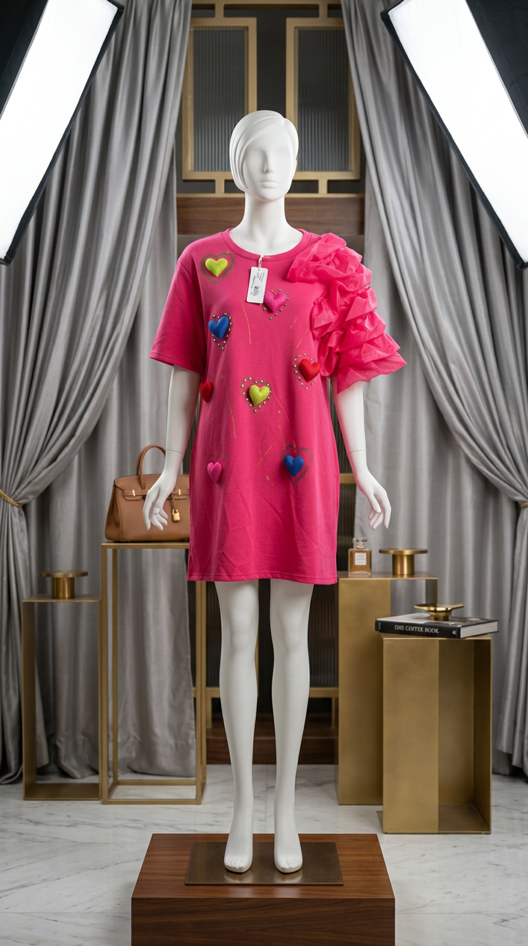 Heart Embellished T-Shirt