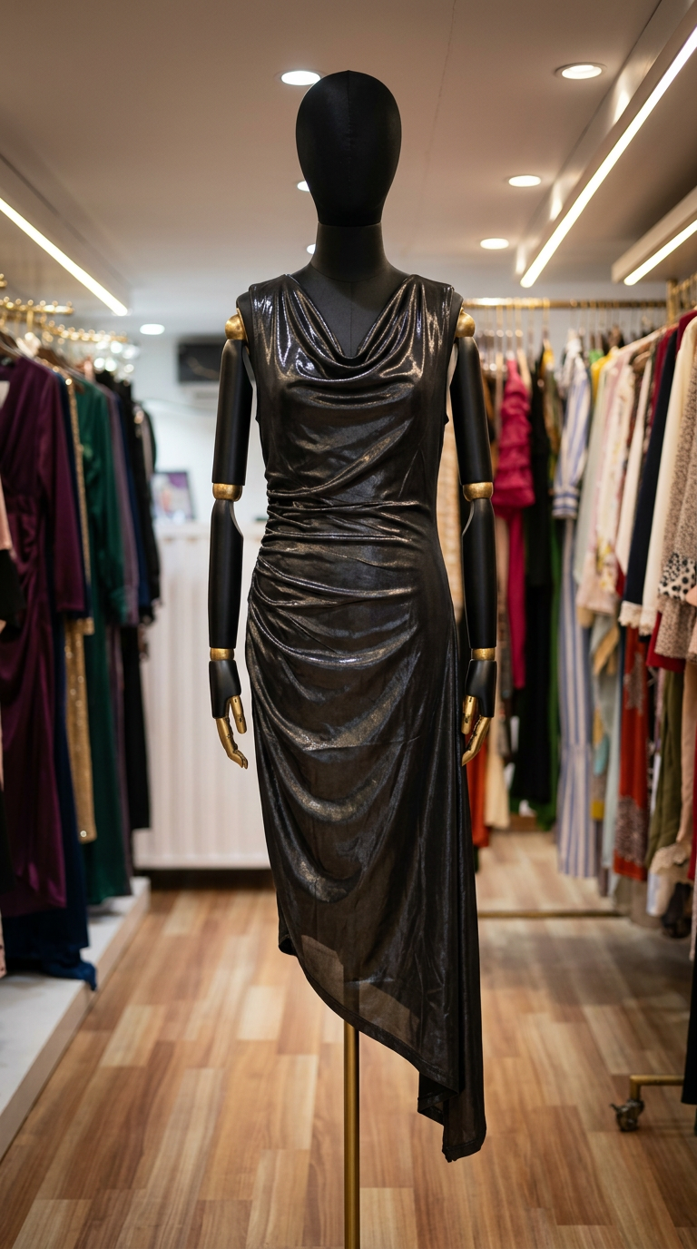Shimmering Black Dress