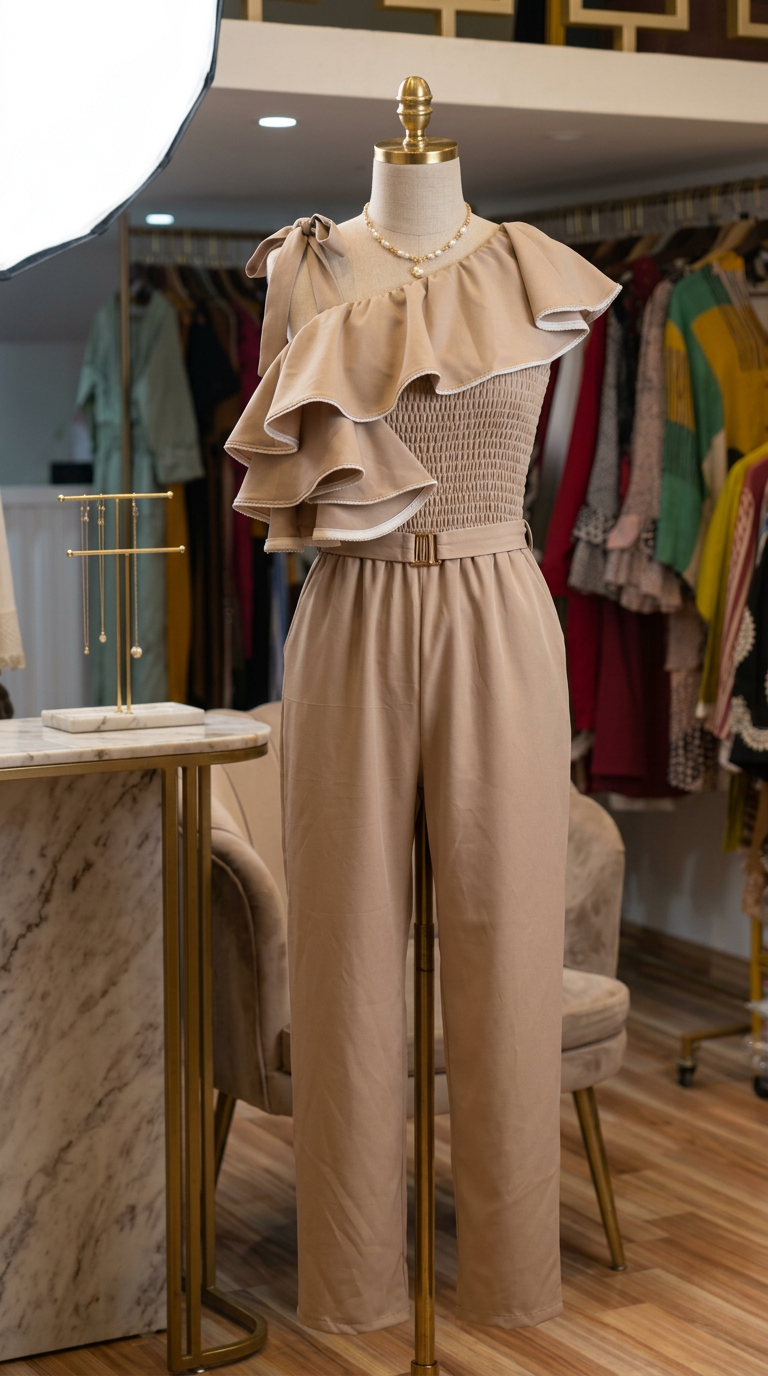 Elegant One-Shoulder Jumpsuit