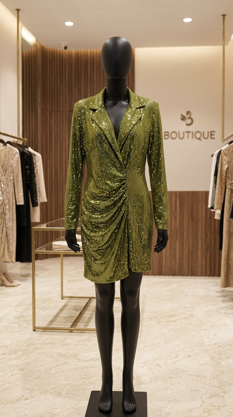 Shimmering Golden Blazer