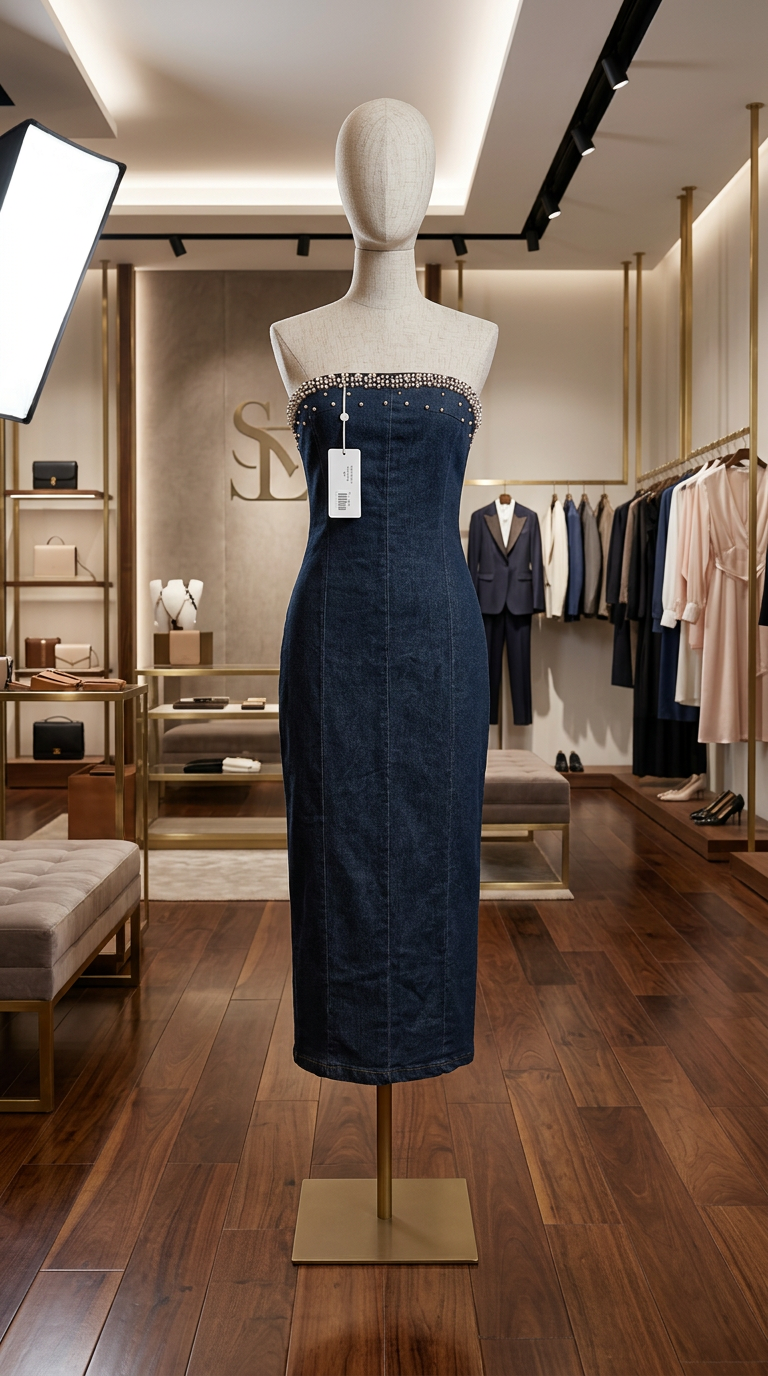 Denim Tube Dress
