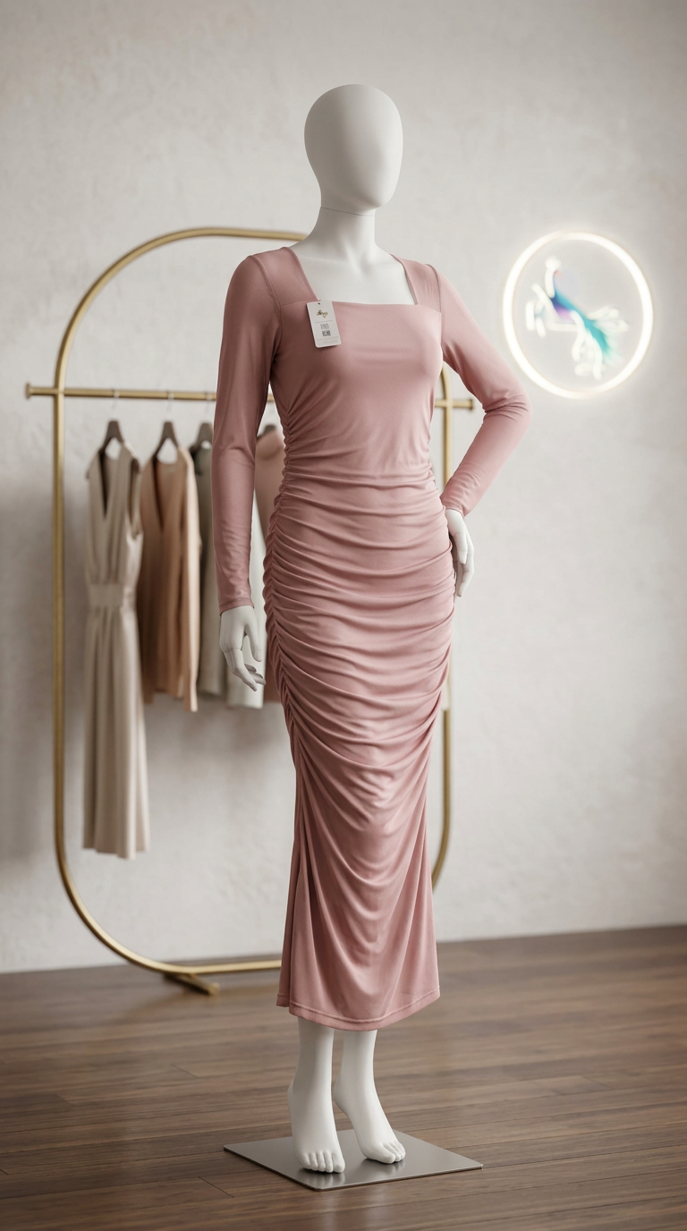 Elegant Draped Dress