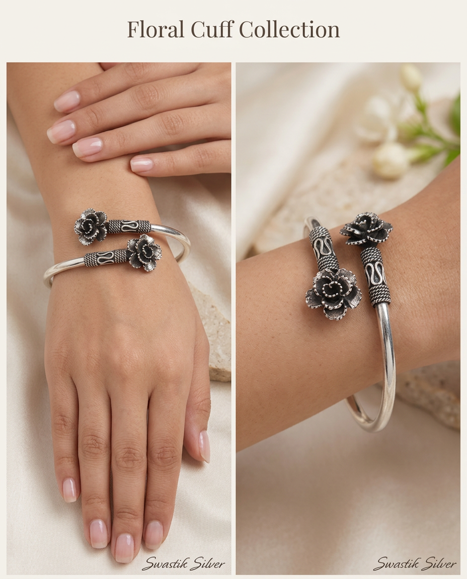 Black Rose Bloom Bracelet view 4
