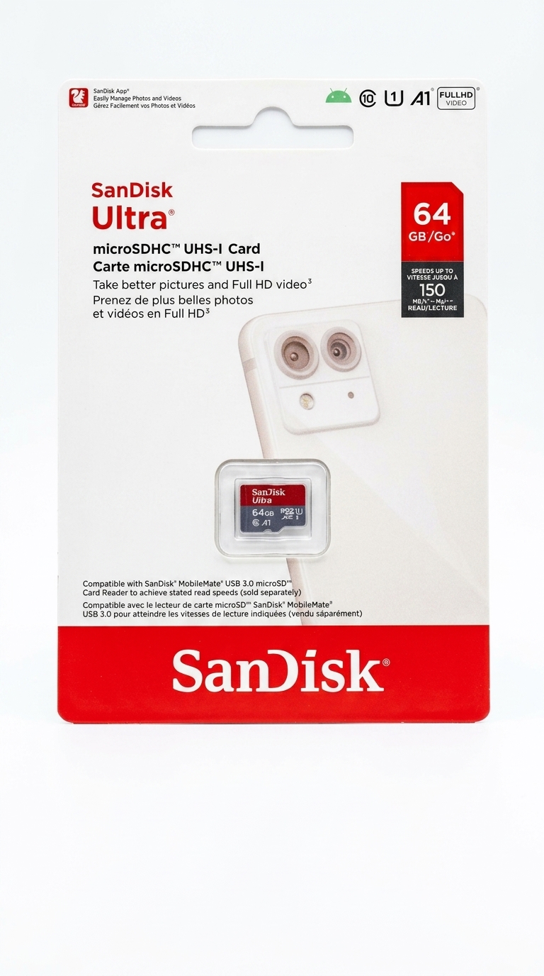 SanDisk Ultra MicroSDHC UHS-I Card 64GB
