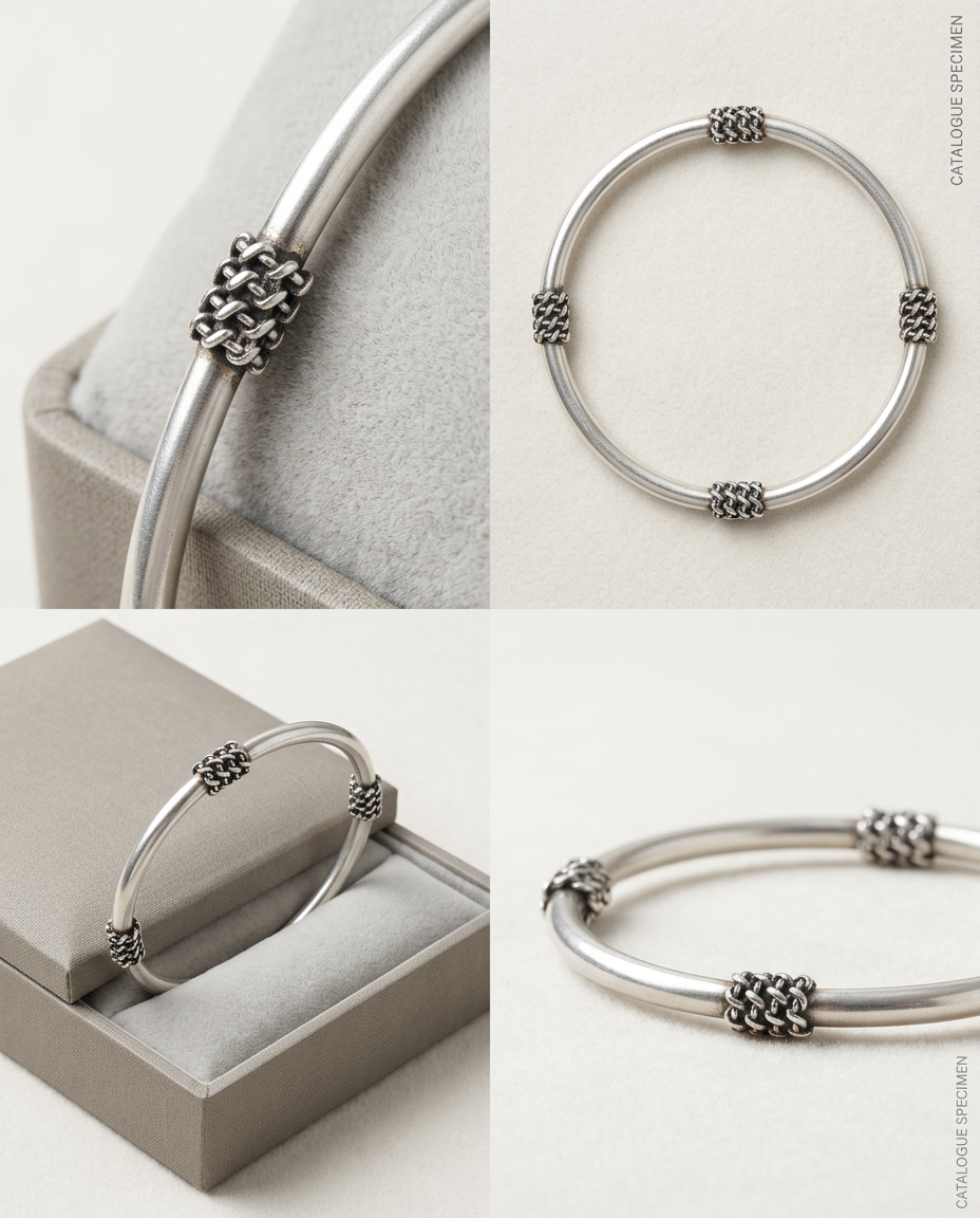 Heritage Knot Silver Bracelet view 3