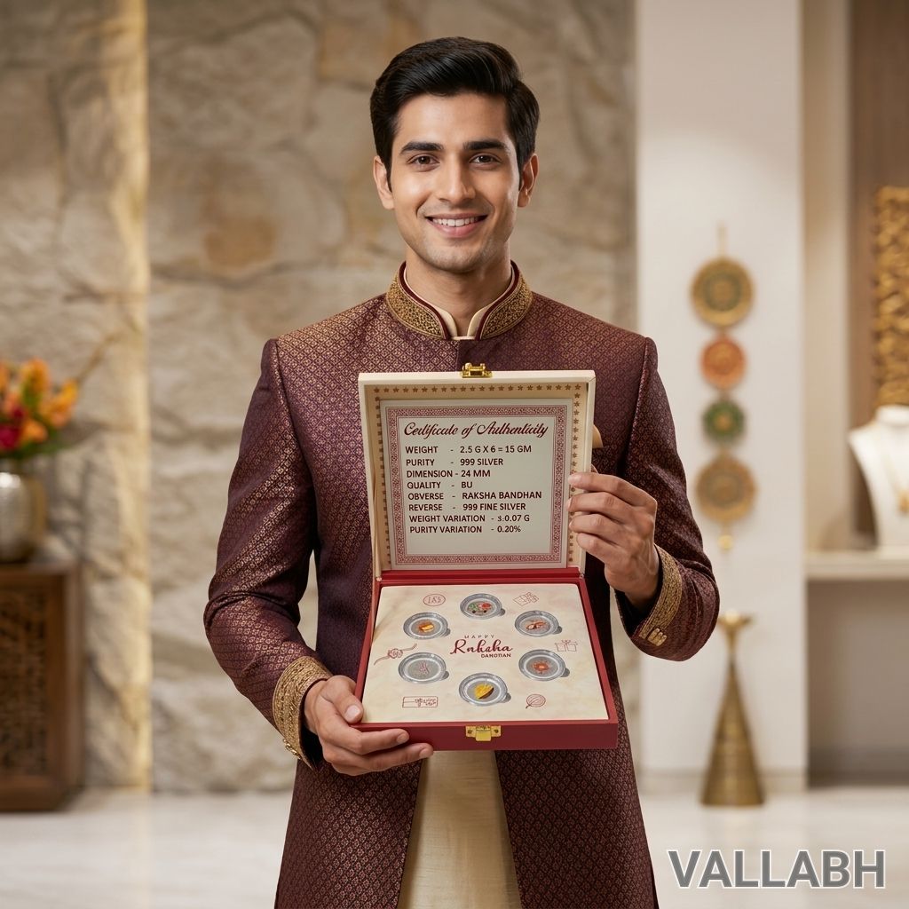 999 Silver Raksha Bandhan Coin Set